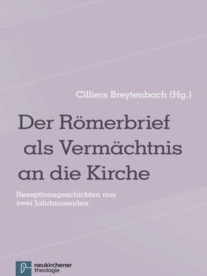 cover image of Der Römerbrief als Vermächtnis an die Kirche
